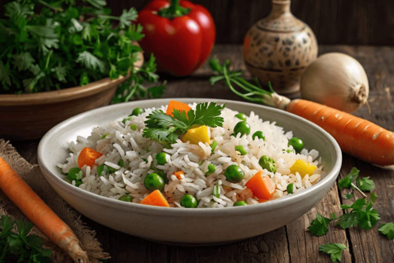 Arroz à Grega Colorido e Soltinho