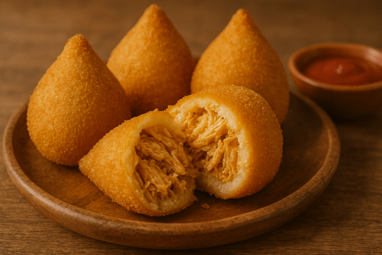 Coxinha de Frango Caseira- Crocante por Fora, Suculenta por Dentro