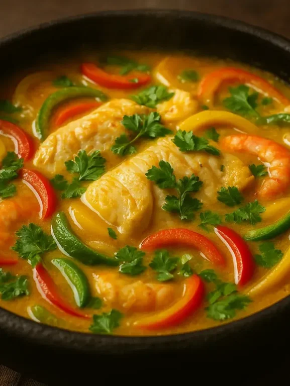 Moqueca de peixe com leite de coco