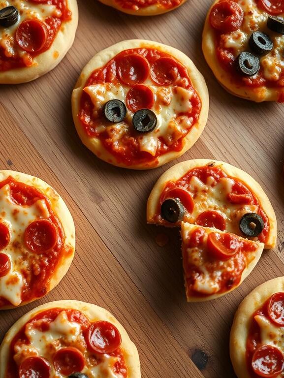 Mini Pizzas Caseiras em 15 Minutos (Massa Pronta ou Caseira Fácil!)