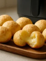 Pao de queijo na air fryer crocante por fora e macio por dentro