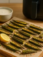 Quiabo na air fryer