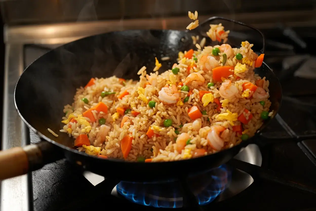 Arroz frito oriental