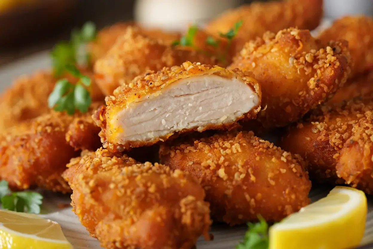Frango a passarinho crocante