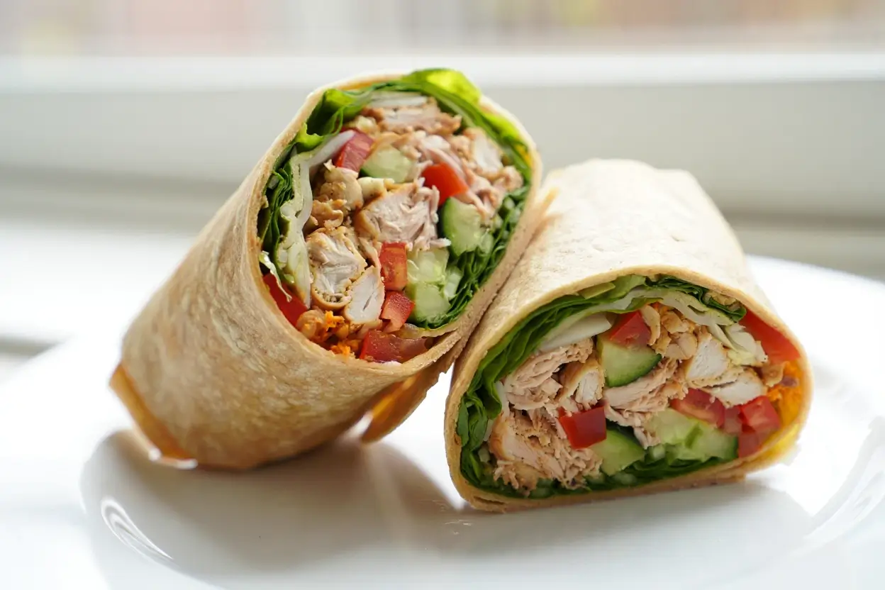 Wrap recheado com frango