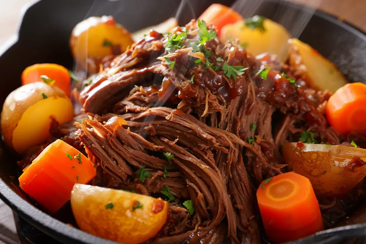 Carne de panela com legumes
