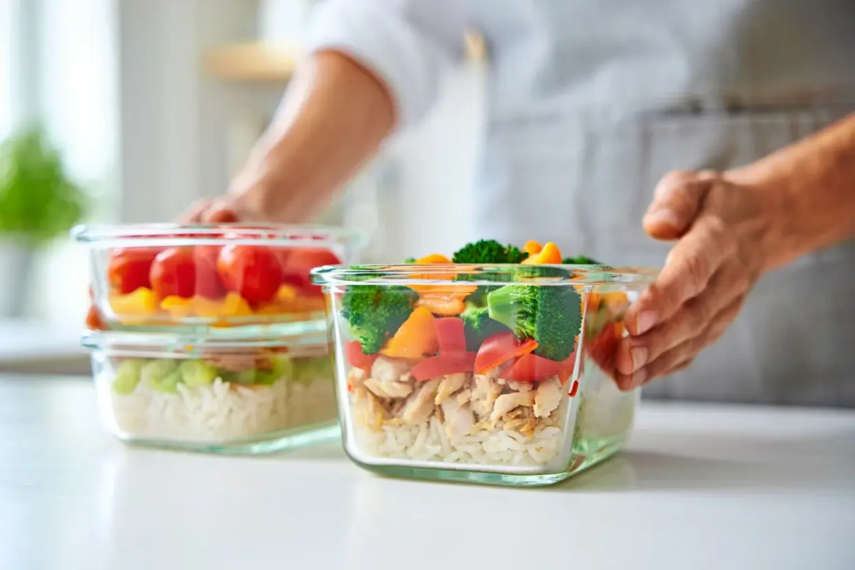 Combinar sabores e nutrientes em uma marmita