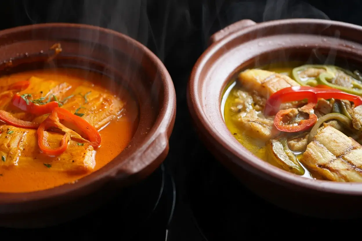Moqueca baiana e moqueca capixaba