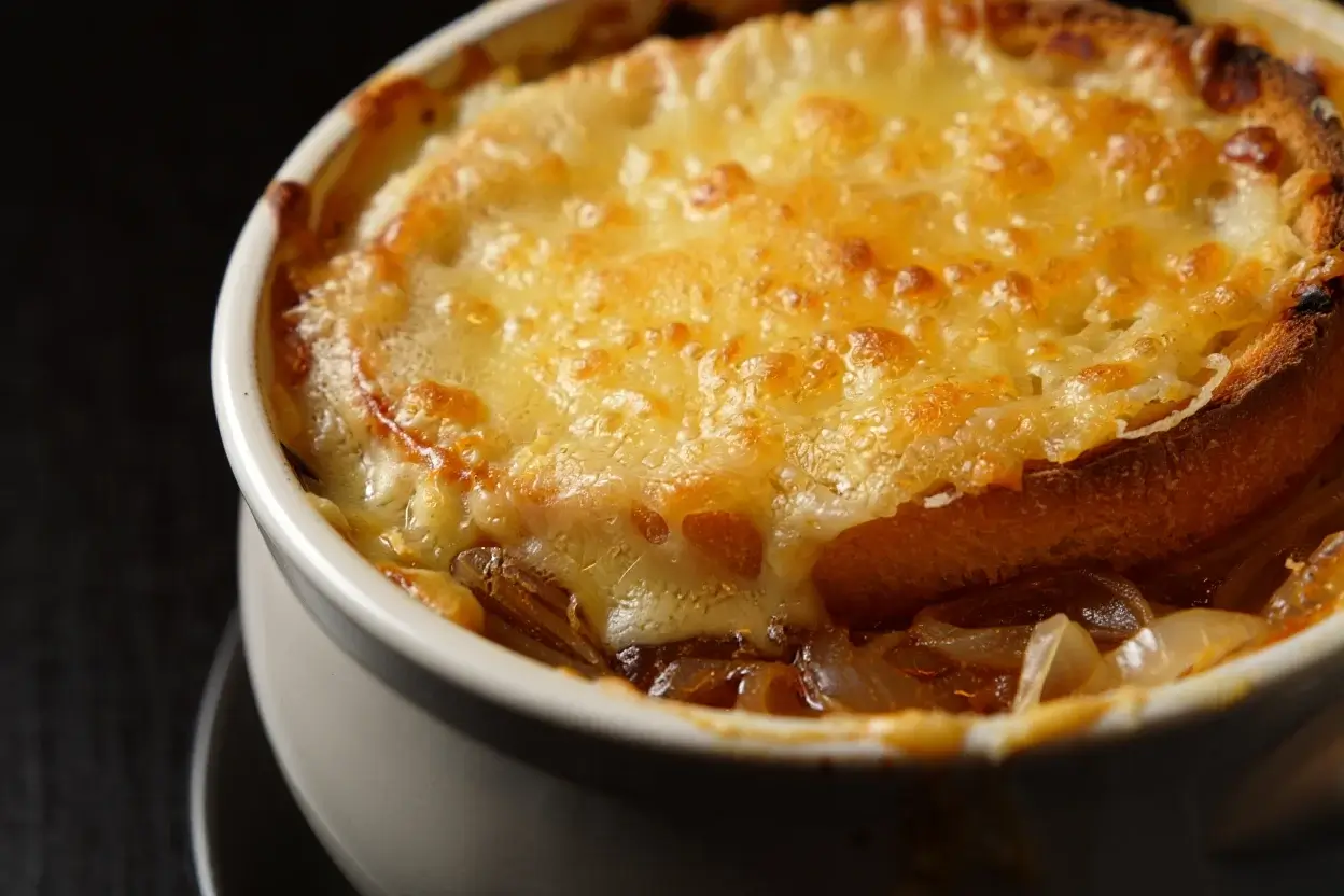Sopa de cebola gratinada