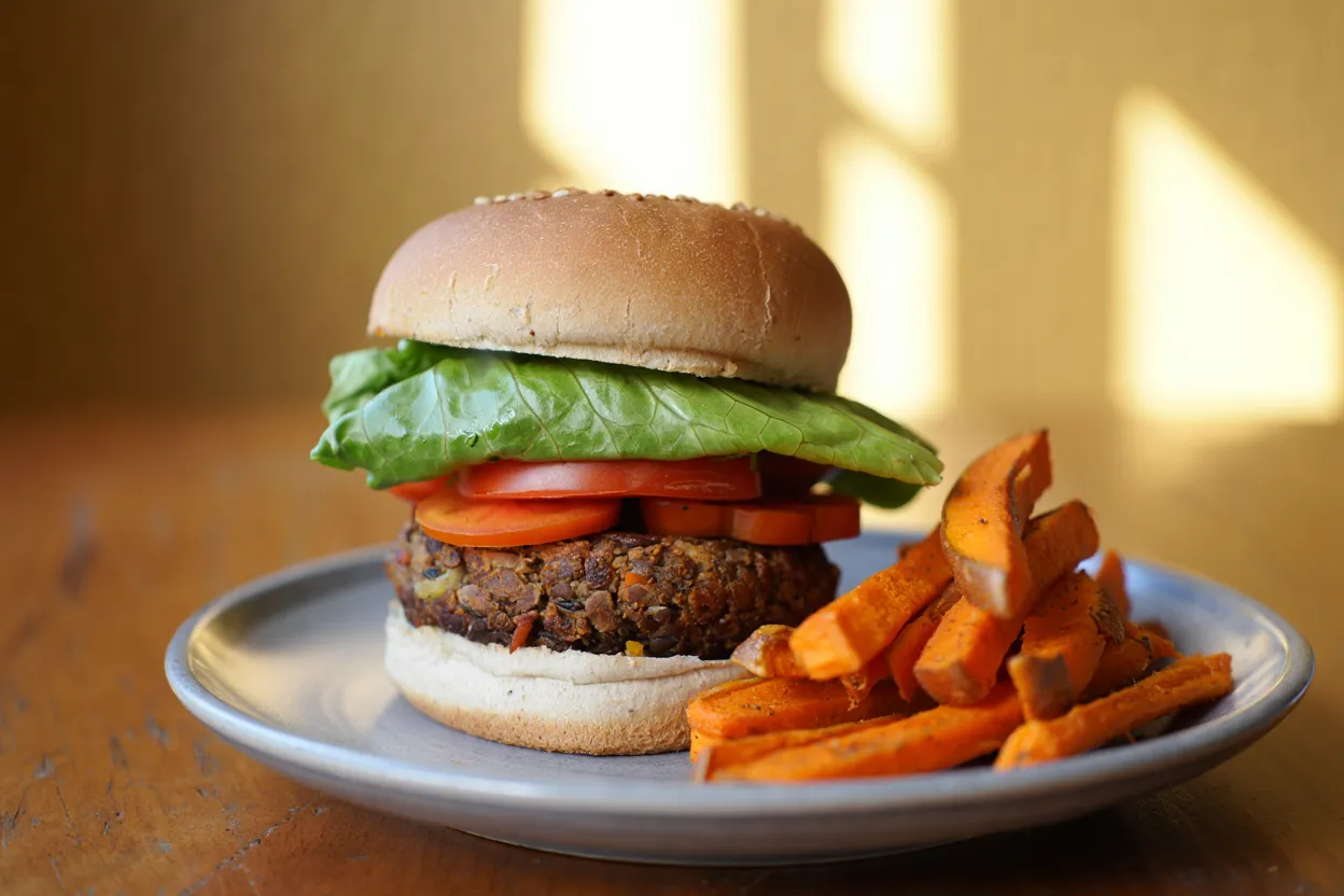 Hamburguer de lentilha